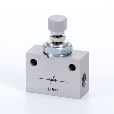 HD801 Hafner D 801 G1/4 aluminum bi-directional flow regulator function valve.