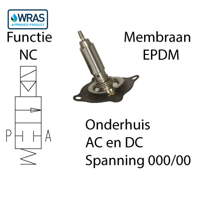 2/2 NC Wras, EPDM, 000/00