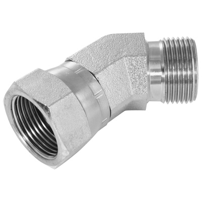 Compact - BSP male 60° binnenconus/BSP female swivel 60° buitenconus - gesmeed